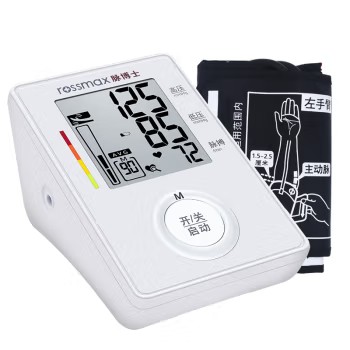 脉博士（rossmax）家用电子血压计血压表医用上臂式全自动血压仪测量仪 【基础款】CF155f+电池+电源适配器